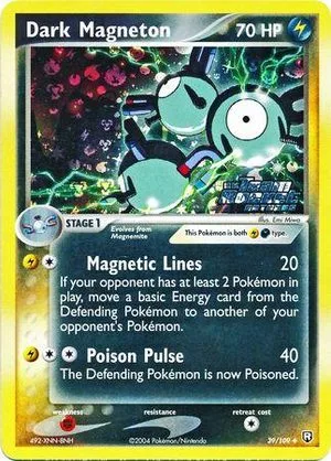 Dark Magneton [Reverse Holo], English Pokemon card