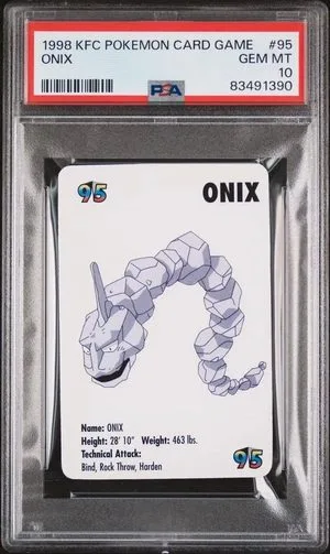 Onix, English Pokemon card
