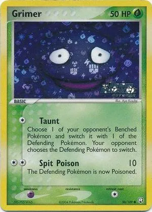 Grimer [Reverse Holo], English Pokemon card