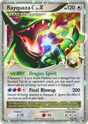 Rayquaza C LV. X, English Pokemon card