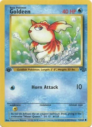 Goldeen [1st Edition], English Pokemon card