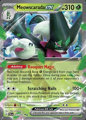Meowscarada ex, English Pokemon card