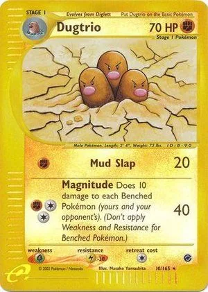 Dugtrio [Reverse Holo], English Pokemon card