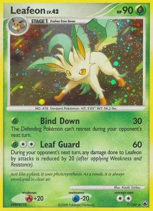 Leafeon, English Pokemon card