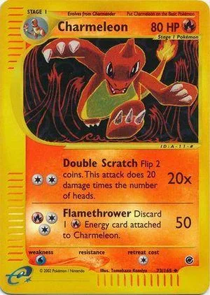Charmeleon [Reverse Holo], English Pokemon card
