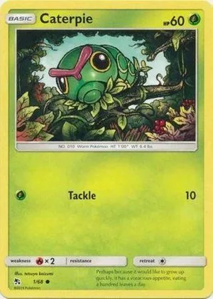 Caterpie [Reverse Holo], English Pokemon card