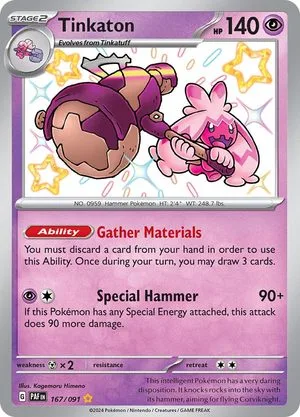 Tinkaton, English Pokemon card