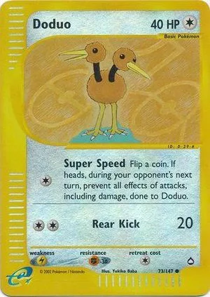 Doduo [Reverse Holo], English Pokemon card