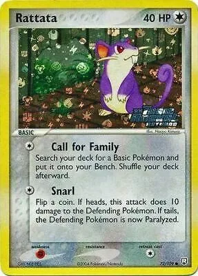 Rattata [Reverse Holo], English Pokemon card