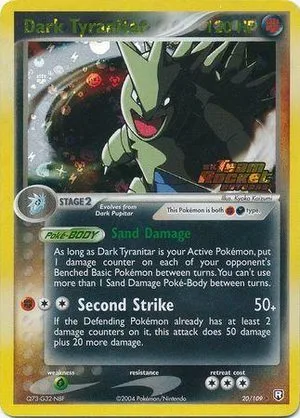 Dark Tyranitar [Reverse Holo], English Pokemon card