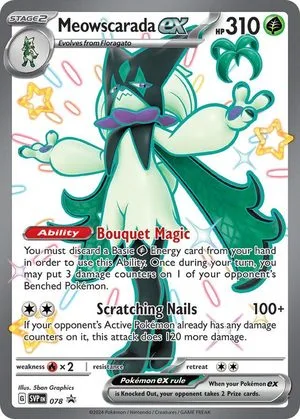 Meowscarada ex, English Pokemon card