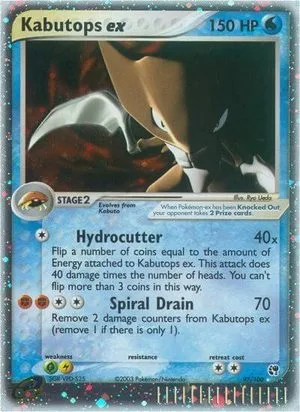 Kabutops EX, English Pokemon card