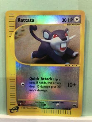 Rattata [Reverse Holo], English Pokemon card