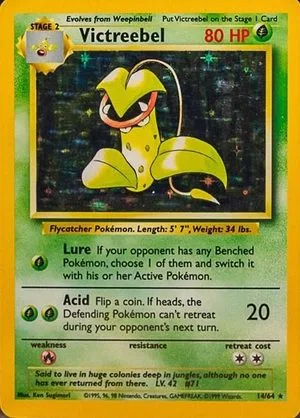 Victreebel [No Symbol], English Pokemon card