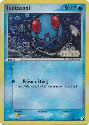 Tentacool [Reverse Holo], English Pokemon card