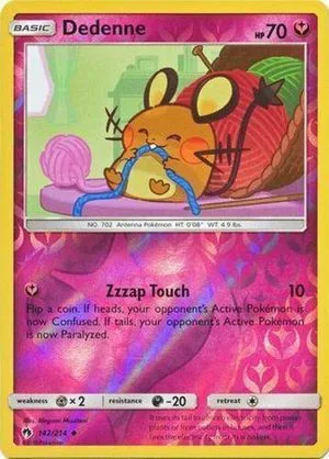 Dedenne [Reverse Holo], English Pokemon card