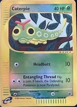 Caterpie [Reverse Holo], English Pokemon card