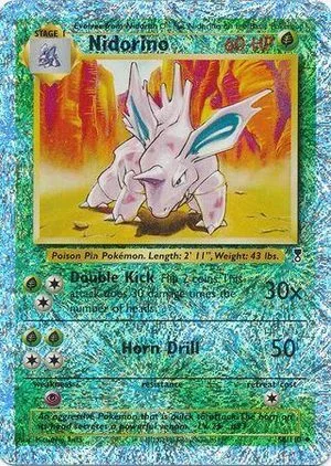 Nidorino [Reverse Holo], English Pokemon card