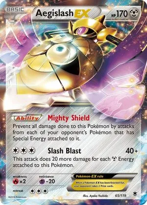 Aegislash EX, English Pokemon card