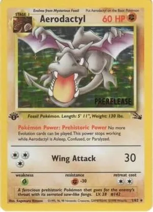 Aerodactyl [Prerelease 1st Edition], English Pokemon card