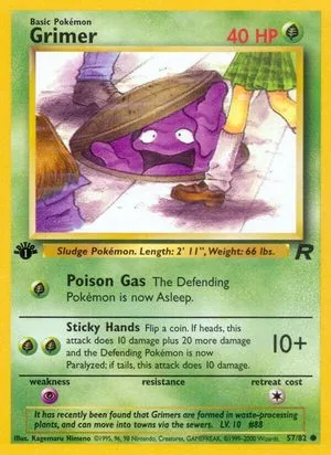 Grimer [1st Edition], English Pokemon card