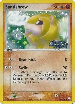 Sandshrew [Reverse Holo], English Pokemon card