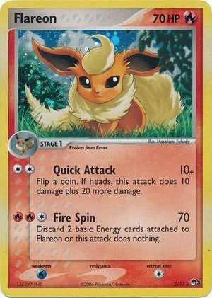 Flareon [Holo], English Pokemon card