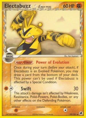 Electabuzz, English Pokemon card