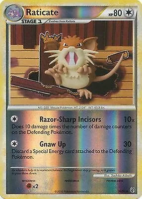 Raticate [Reverse Holo], English Pokemon card