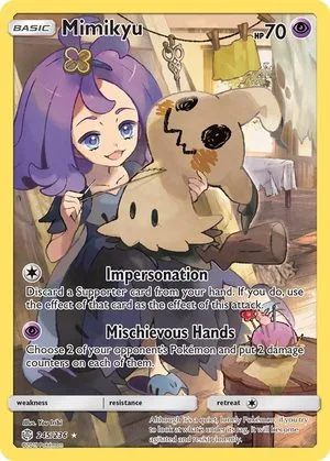 Mimikyu, English Pokemon card