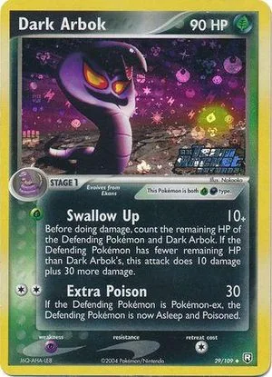 Dark Arbok [Reverse Holo], English Pokemon card