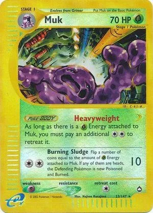 Muk [Reverse Holo], English Pokemon card