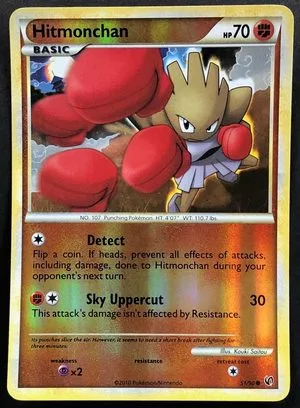 Hitmonchan [Reverse Holo], English Pokemon card