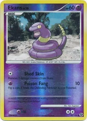Ekans [Reverse Holo], English Pokemon card