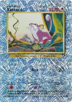 Rattata [Reverse Holo], English Pokemon card