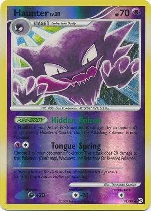 Haunter [Reverse Holo], English Pokemon card