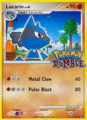 Lucario, English Pokemon card