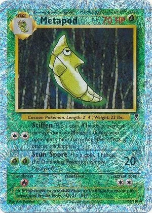 Metapod [Reverse Holo], English Pokemon card