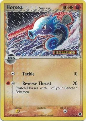Horsea [Reverse Holo], English Pokemon card