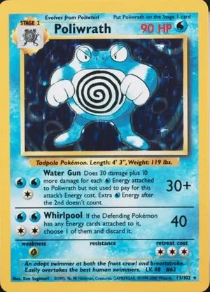 Poliwrath [1999-2000], English Pokemon card