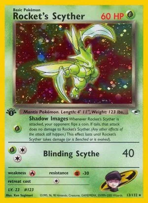 Rocket's Scyther [1st Edition], English Pokemon card