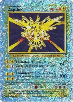 Zapdos [Reverse Holo], English Pokemon card