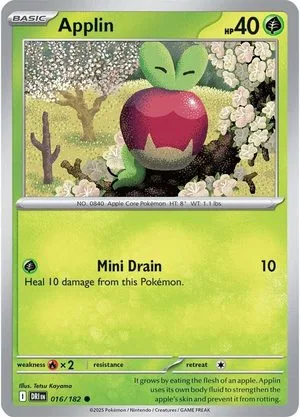 Applin, English Pokemon card