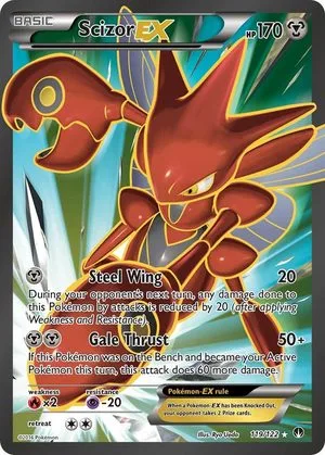 Scizor EX, English Pokemon card