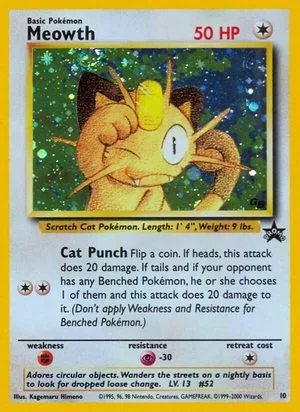 Meowth, English Pokemon card