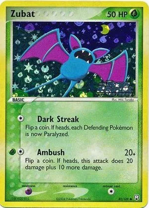 Zubat [Reverse Holo], English Pokemon card