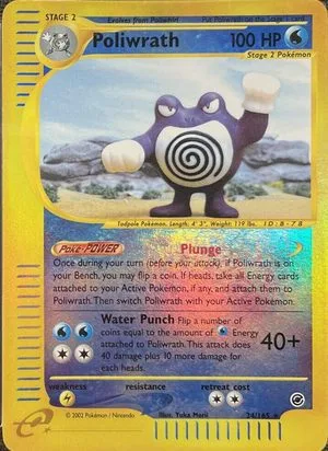 Poliwrath [Reverse Holo], English Pokemon card