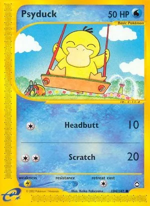 Psyduck, English Pokemon card
