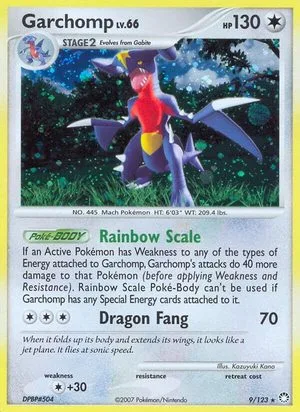 Garchomp, English Pokemon card