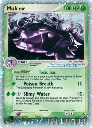 Muk EX, English Pokemon card